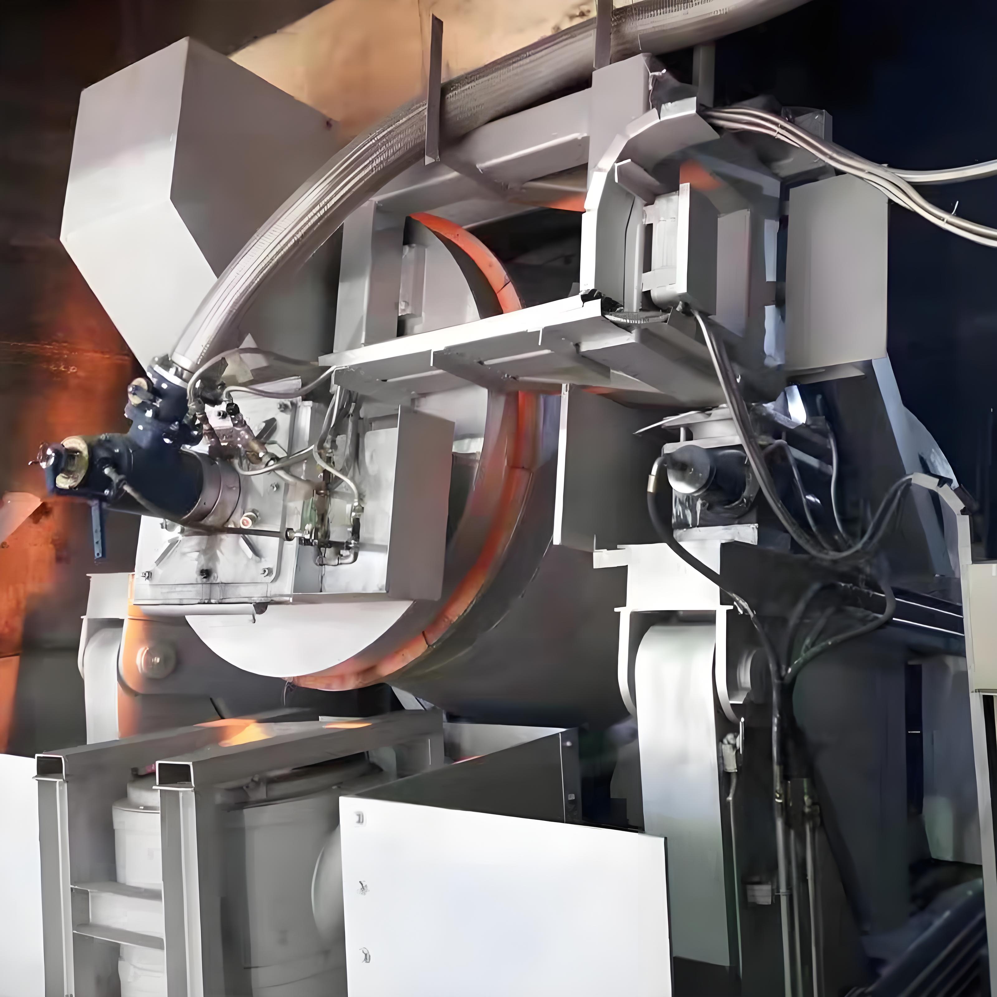 Four rotatif à antimoine