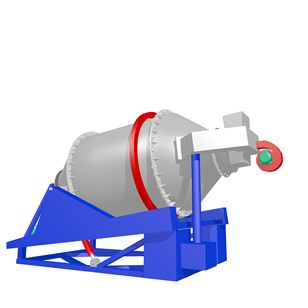 Four rotatif à antimoine