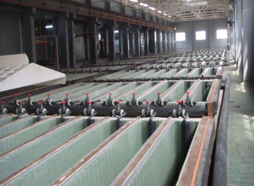 cellule électrolytique au cuivre